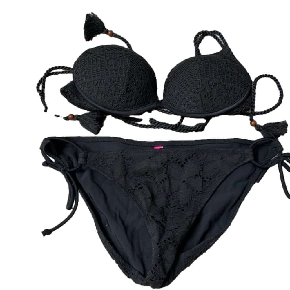 Victoria secret black lace bikini
